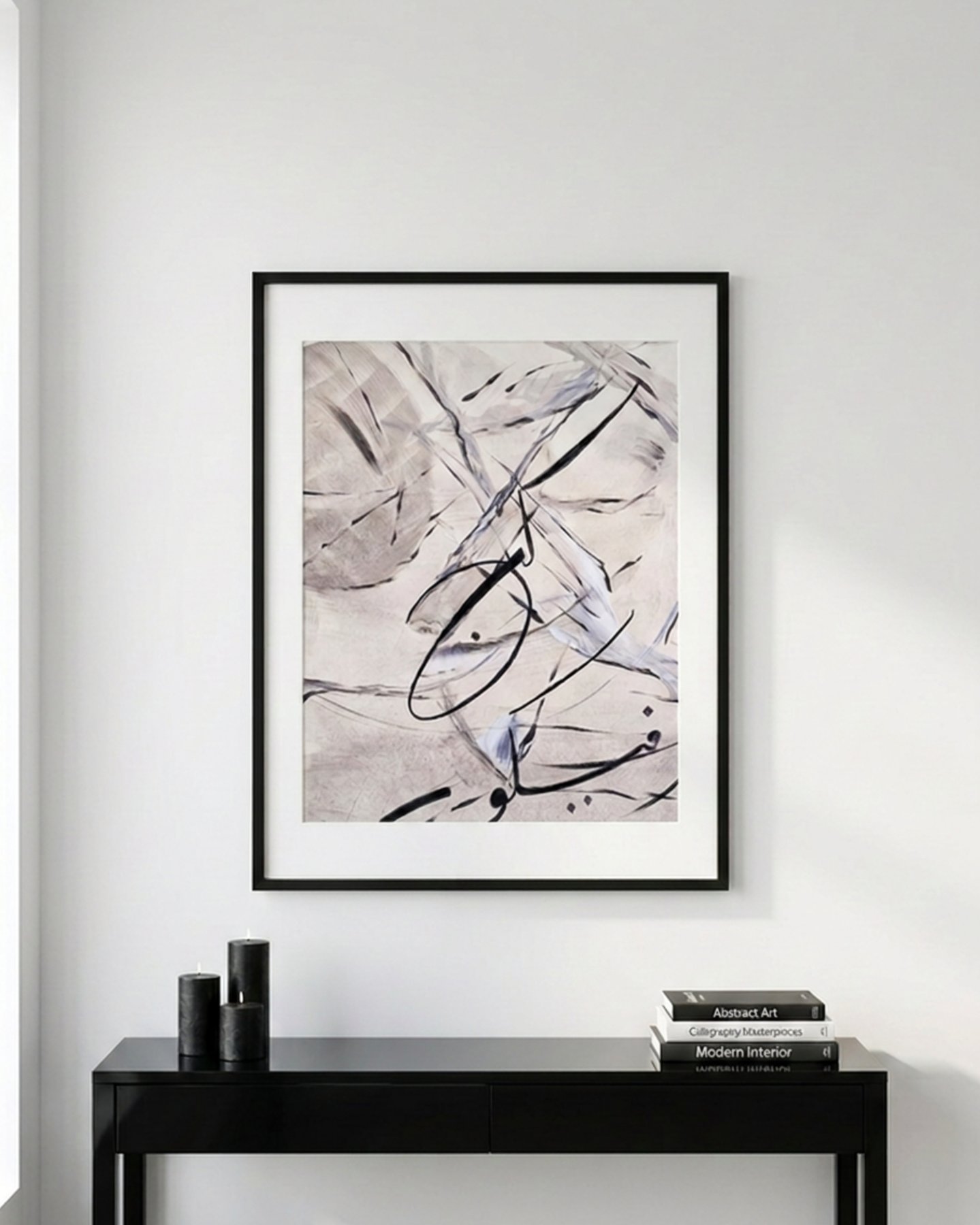 Kun Faya Kun Arabic calligraphy painting, handpainted by Inkspire by Hamna